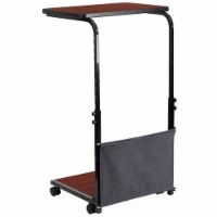 Scranton & Co Mobile Computer Cart in Mahogany