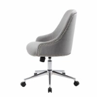 Natural Greige Desk Chair in Gray
