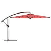 Atlin Designs Patio Umbrella in Wine Red