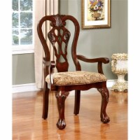 Bowery Hill Dining Arm Chair in Cherry (Set of 2)