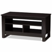 Baxton Studio Nerissa Coffee Table in Wenge Brown