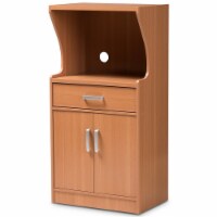 Baxton Studio Lowell Wood Kitchen Cabinet in Brown