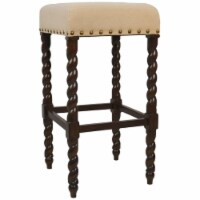 Carolina Classics Remick 30  Bar Stool Espresso Linen