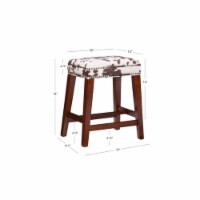 Riverbay Furniture 25 Cow Print Counter Stool in Brown