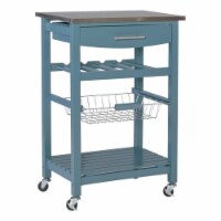 Riverbay Furniture Kitchen Cart in Blue