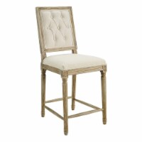 Riverbay Furniture 25 Tufted Counter Stool in Natural