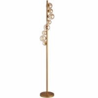 Dainolite Metal Transitional 8 Light Glasgow Vintage Bronze Floor Lamp