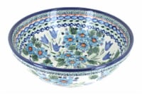 Blue Rose Polish Pottery Ballina Large Serving Bowl