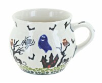 Blue Rose Polish Pottery Monster Mash Bell Shaped Mug