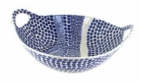 Blue Rose Polish Pottery Zara Deep Bowl with Handles