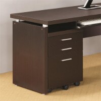 Stonecroft Ashbury 3 Drawer Mobile File Cabinet in Cappuccino