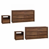 4 Piece Bedroom Set with 2 Dressers and 2 Nightstands in Grand Walnut