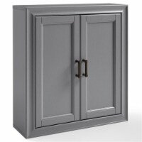 Pemberly Row Medicine Cabinet in Vintage Gray