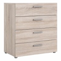Levan Home Contemporary 4-Drawer Engineered Wood Chest/Bedroom Dresser in Beige