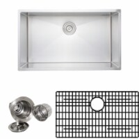 Wells Sinkware CSU3219-10-1 32 in. Handcrafted 16 Gauge Undermount Single Bowl Stainless Stee