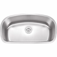 Wells Sinkware SSU3319-9 33 in. 18 Gauge Undermount Single Bowl Stainless Steel Kitchen Sink
