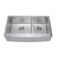 Wells Sinkware NCU3621-10L-AAP 36 in. Handcrafted 16 Gauge Arched Apron Front Farmhouse 60-40