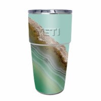 MightySkins YEPINT16SI-Green Agate Skin for Yeti Rambler 16 oz Stackable Cup - Green Agate