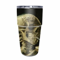 MightySkins YEPINT16SI-Skull With Cigarette Skin for Yeti Rambler 16 oz Stackable Cup - Skull