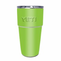 MightySkins YEPINT16SI-Solid Lime Green Skin for Yeti Rambler 16 oz Stackable Cup - Solid Lim