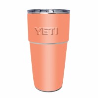 MightySkins YEPINT16SI-Solid Peach Skin for Yeti Rambler 16 oz Stackable Cup - Solid Peach