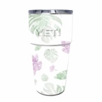 MightySkins YEPINT16SI-Water Color Flowers Skin for Yeti Rambler 16 oz Stackable Cup - Water
