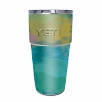 MightySkins YEPINT16SI-Watercolor Blue Skin for Yeti Rambler 16 oz Stackable Cup - Watercolor