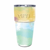 MightySkins YEPINT16SI-Watercolor White Skin for Yeti Rambler 16 oz Stackable Cup - Watercolo