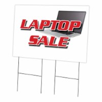 SignMission  24 x 36 in. Yard Sign & Stake - Laptop Sale