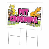 SignMission  24 x 36 in. Yard Sign & Stake - Pet Grooming