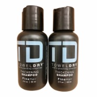TD Towel Dry Thickening Shampoo Fine Hair 2 oz Travel Set of 2