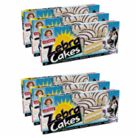 Zebra Cakes, 6 Boxes, 30 Twin-Wrapped Yellow Cakes with Crème Filling and White Icing