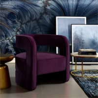 Purple barrel chair discount