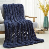 Coronela Throw-Cozy-Extra Soft - navy 40x60