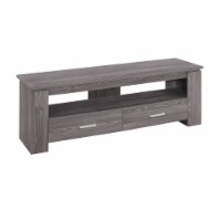 Console, Media Entertainment Center, Storage Drawers, Living Room, Bedroom, Laminate, Grey,