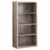 Bookshelf, Bookcase, Etagere, 5 Tier, 48 h, Office, Bedroom, Laminate, Beige,