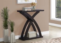 Accent Table, Console, Entryway, Narrow, Sofa, Living Room, Bedroom, Laminate, Brown,