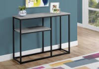 Console, Entryway, Narrow, Sofa, Living Room, Bedroom, Metal, Laminate, Grey, Black,
