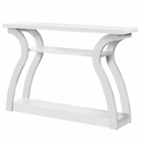 Accent Table, Console, Entryway, Narrow, Sofa, Living Room, Bedroom, Laminate, White,