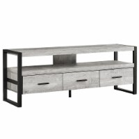 Media Entertainment Center, Storage Drawers Bedroom, Metal, Laminate, Grey, Black,