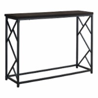 Console, Entryway, Narrow, Sofa, Living Room, Bedroom, Metal, Laminate, Brown, Black,