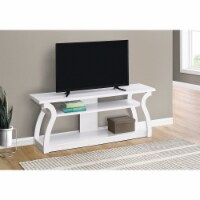 Media Entertainment Center, Storage Shelves, Living Room, Bedroom, Laminate, White,