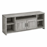 Media Entertainment Center, Storage Cabinet Bedroom, Laminate, Grey, Transitional