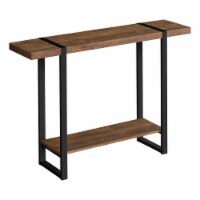 Console, Entryway, Narrow, Sofa, Living Room, Bedroom, Metal, Laminate, Brown, Black,