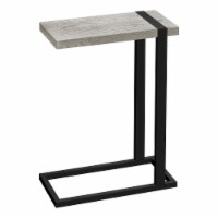 Snack, Living Room, Bedroom, Metal, Laminate, Grey, Black,