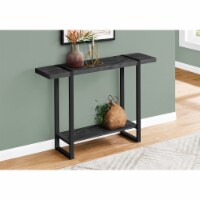Accent Table, Console, Entryway, Narrow, Sofa, Living Room, Bedroom, Metal, Laminate, Black,