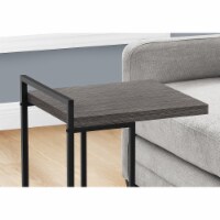 Snack, Living Room, Bedroom, Metal, Laminate, Grey, Black,