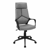 Office Chair  Work, Metal, Fabric, Black, Grey,