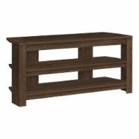 42 Inch, Console, Media Entertainment Center, Storage Shelves Bedroom, Laminate, Walnut,