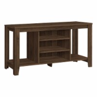 Console, Media Entertainment Center, Storage Shelves Bedroom, Laminate, Walnut,